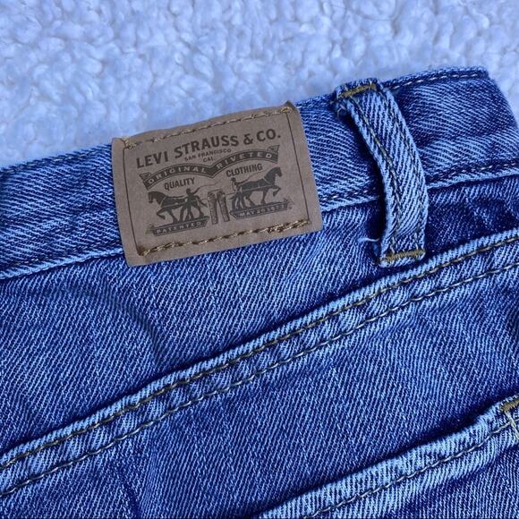 Levi’s High Rise Denim Button Front Skirt 10 - Picture 6 of 8